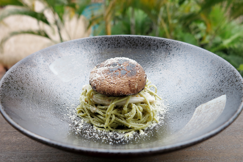 Vegan recipe Soba noodles with Portobello mushrooms Marie France