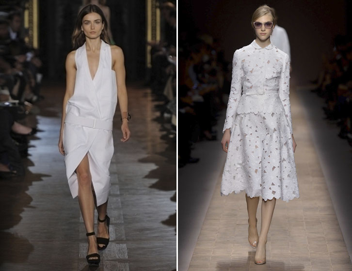 white dresses at fashion world